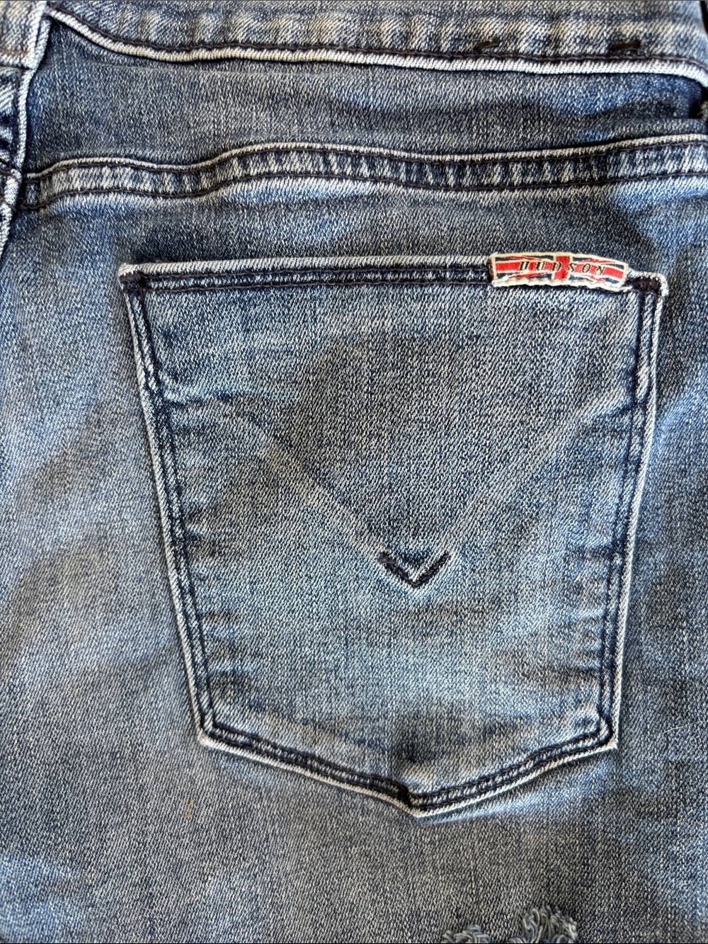 Hudson Kali Cut Off Stargazing Blue Jean Shorts Size 27 - Picture 6 of 9